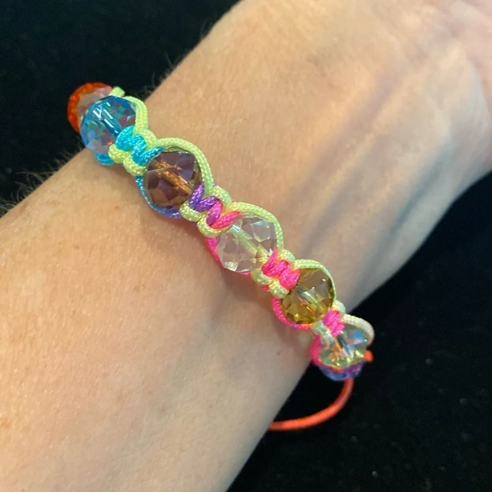 Crystal friendship bracelet 7”